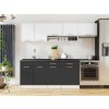 Kuchynská linka VIVIEN 240cm - Biela + grafit