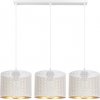 HEXE | Luster na lanku ALDO 3xE27/60W/230V biela | HX0033