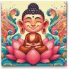 Vymalujsisam.sk Diamantové maľovanie - Veselý Budha Veľkosť: 50x50cm, Rám: Na kartónovej doske, Diamanty: Hranaté