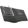 OEM Klávesnica C-TECH KB-113E USB, ERGO, čierna, CZ/SK C-Tech