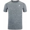 Pánske bežecké tričko Odlo, CREW NECK S/S ESSENTIAL SEAMLESS Sivá,Biela L