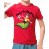 Fajntričko Kids Detské tričko - Malý futbalista, Farba **červená**, Strih/ Variant Detský