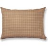 Ferm Living Vankúš Brown Cotton Check Large