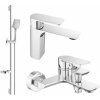 MEXEN/S - Alexa SET umývadlová + vaňová batéria s príslušenstvom DS62, chróm 71203DS62-00