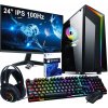 SET Herný počítač Ryzen 3|Radeon RX |16GB|SSD M2 1TB|LED 24 |Win 11