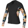 Neoprén O'Neill Wms Bahia 1/0,5 mm Front Zip Jacket black/demi floral/black 4 22/23 - Odosielame do 24 hodín