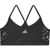 adidas dievčenská JG TRAINING ESSENTIALS GLAM BRA čierna strieborná