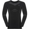Pánske tričko Odlo, SUW MEN'S TOP L/S CREW NECK PERFORMANCE EVOLUTION WARM čierna,sivá M