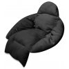 KIK Vankúš pre závesné hojdacie kreslo čierny 64x56x66
