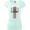 Retro kazeta - pruhy - Dámske tričko Pure - L ( Frost )