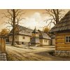 Obraz Vlkolínec skanzen 6, VBart PREVEDENIE: OBRAZ na plátne blindrám, ROZMER v cm/TYP OKRAJA: 120x80
