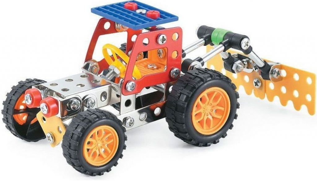 Teddies Traktor s přívěsem plast v síťce