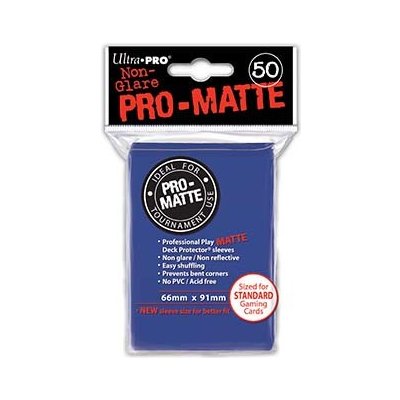 Ultra PRO Obaly Matte 66x91 Blue Standard EU Card 50 ks
