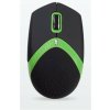 AMEI AM-M101G/Ergonomická/Optická/1 600 DPI/Drátová USB/Černá-zelená (AMEI AM-M101G)