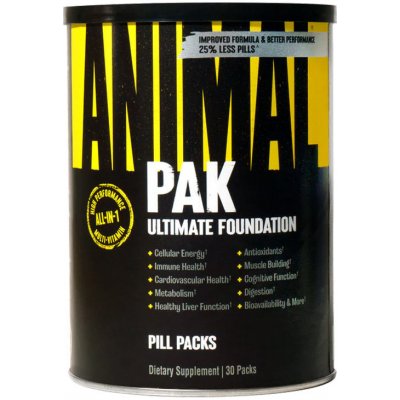 Universal Nutrition Animal Pak komplexný multivitamín pre športovcov 30 Balenie