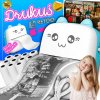 TERMÁLNA TLAČIAREŇ MINI Drukuś ORIGINÁLNA PRE PRENOSNÉ FOTOGRAFIE MAČIČIEK 11 KOLIES