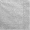 Servítky trojvrstvové PartyDeco strieborné 40x40 cm