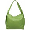 NovaKabelka.sk Sofia Verde Chiaro kožená talianska kabelka zelená