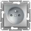 SCHNEIDER Asfora 1-zásuvka s clonkami ASFORA SS aluminium EPH2800261