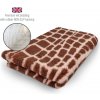 DRYBED Premium Vet Bed Krokodíl hnedý + ružový 100 x 75 cm