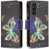 Peňaženkové 3D puzdro COLORED na Samsung Galaxy A14 4G/5G - Veľký motýľ