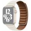 AppleKing remienok kožený ťah pre Apple Watch 42mm / 41mm / 40mm / 38mm - krémový - možnosť vrátiť tovar ZADARMO do 30tich dní