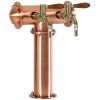 Varia-Plus Výčapný stojan T2 medený komplet kohúty guľové GLOBAL medailóny LED čelné priame dochladenie kohútov