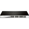 D-Link DGS-1210-28 28-port Gigabit Smart+ Switch, 24x GbE, 4x RJ45/SFP, fanless
