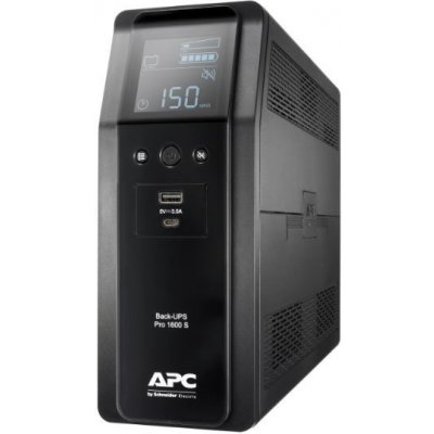 APC Back UPS Pro BR 1600VA, Sinewave, 8 Outlets, AVR, LCD interface BR1600SI
