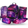 Školský set BAAGL 5 SET SKATE GALAXY Fialová,Mix