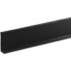 Soklová lišta PVC, 15x50 mm x 15m, čierna