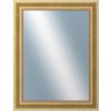 DANTIK - Zrkadlo v rámu, rozmer s rámom 70x90 cm z lišty KŘÍDLO veľké zlaté patina (2772)