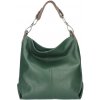 Kožená dámská kabelka Shaila láhvová zelená