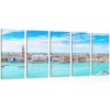 5-dielny obraz pohľad na Benátky