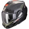 Moto přilba SCORPION EXO-TECH EVO CARBON ROVER černo/zelená - Velikost XXL