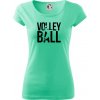 Volleyball nápis - Dámske tričko Pure - S ( Mätová )