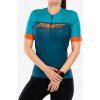 Dámske cyklistické tričko Dynafit Ride Light 1/2 Zip S/S Tee - petrol/ocean