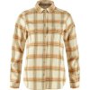 Fjällräven Övik Flannel Shirt W Chalk White-Dune Beige