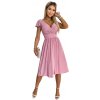 Dámske šaty 425-2 MATILDE - NUMOCO starorůžová XL
