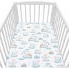NEW BABY Bavlnená prestieradlo do postieľky New Baby 120x60 cm Dráčik