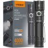 Taktická LED dobíjacia vodotesná baterka 20W 4000lm 6000K A406 Veľmi výkonná VIDEX