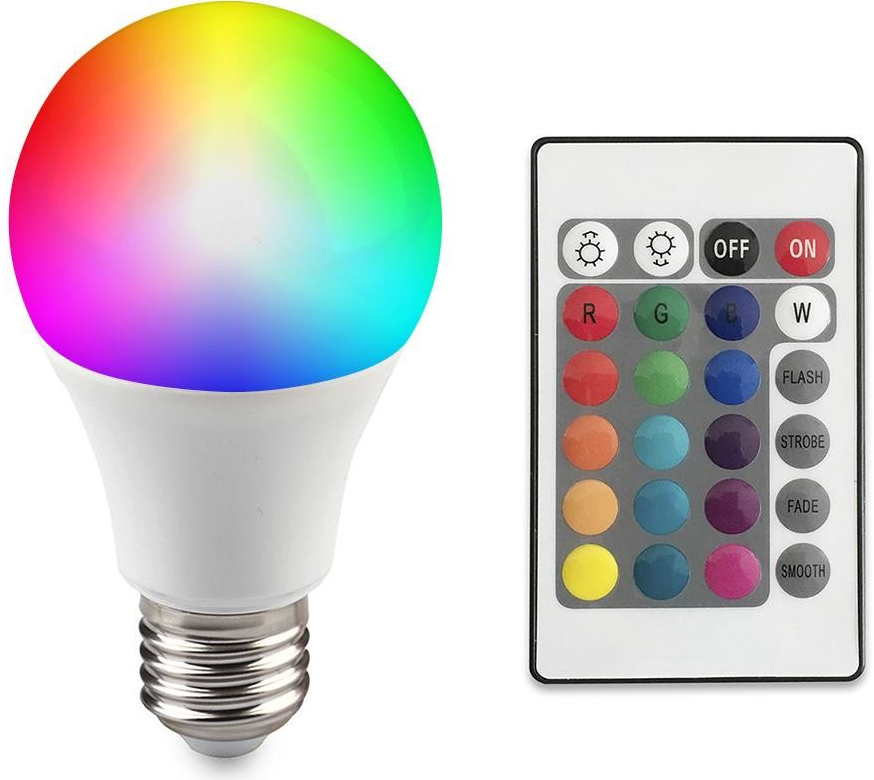 Polux LED RGB Stmievateľná žiarovka E27/8,5W/230V 2700K SA0513