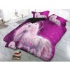 XPOSE® 3D obliečky JEDNOROŽEC 3 - ružové 140x200 cm, 70x90 cm, 3D + Predĺžená možnosť vrátenia tovaru do 50 dní
