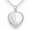 Strieborný medailón - otvárací prívesok Srdce 706-19004