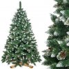 Umelý vianočný stromček Premium Royal Trees - 220 cm - zasnežená diamantová borovica so šiškami