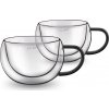 LAMART Pohár LT9114 Vaso cappuccino Black 2 x 270 ml