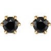 Náušnice The Journey: zlaté, čierne diamanty - TJ-K1-SZC-Z SAVICKI