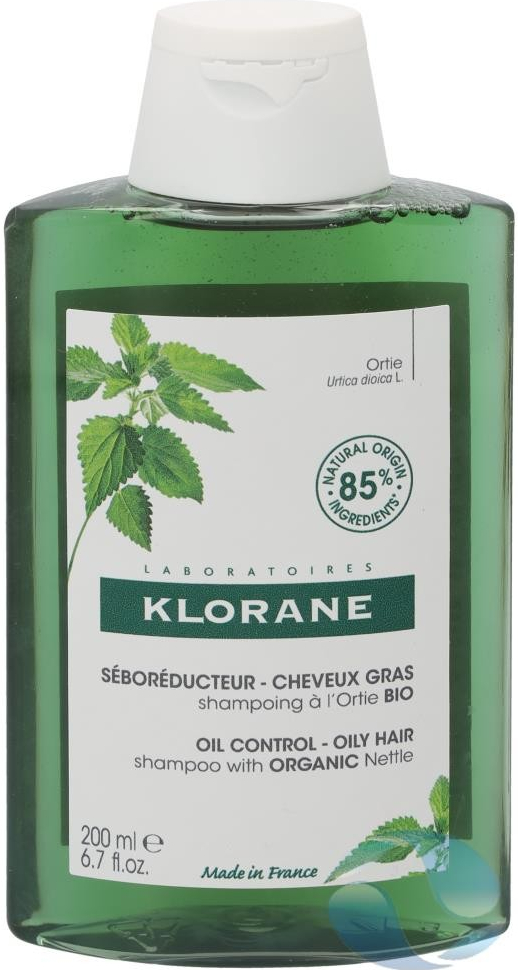 Klorane Nettle šampón pre mastné vlasy Seboregulating Shampoo with Nettle Extract 200 ml