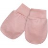 Baby Service Rukavičky pre novorodencov bavlnené úplet Baby service Ružové