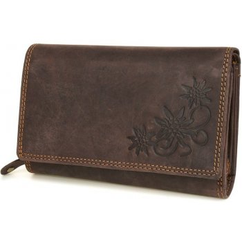 Dámska kožená peňaženka kvety - hnedá od 33 € - Heureka.sk